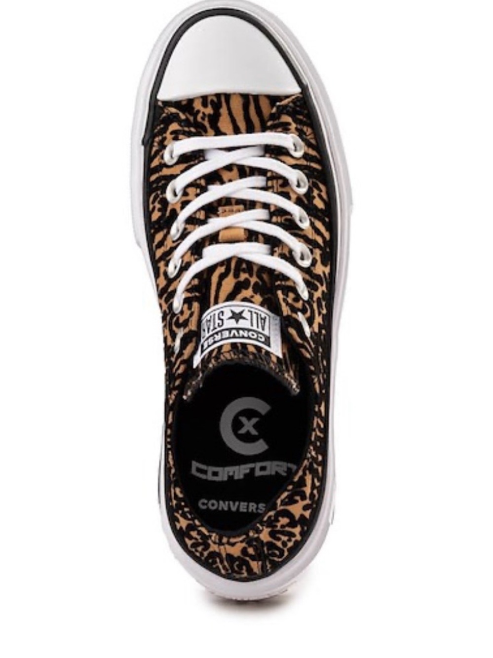 Converse Chuck Taylor All Star Double Stack Low-Top Sneaker in Leopard